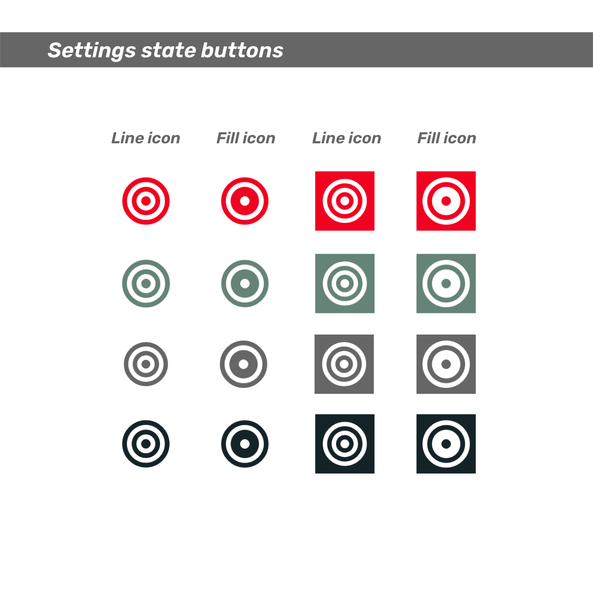 Icon variations example