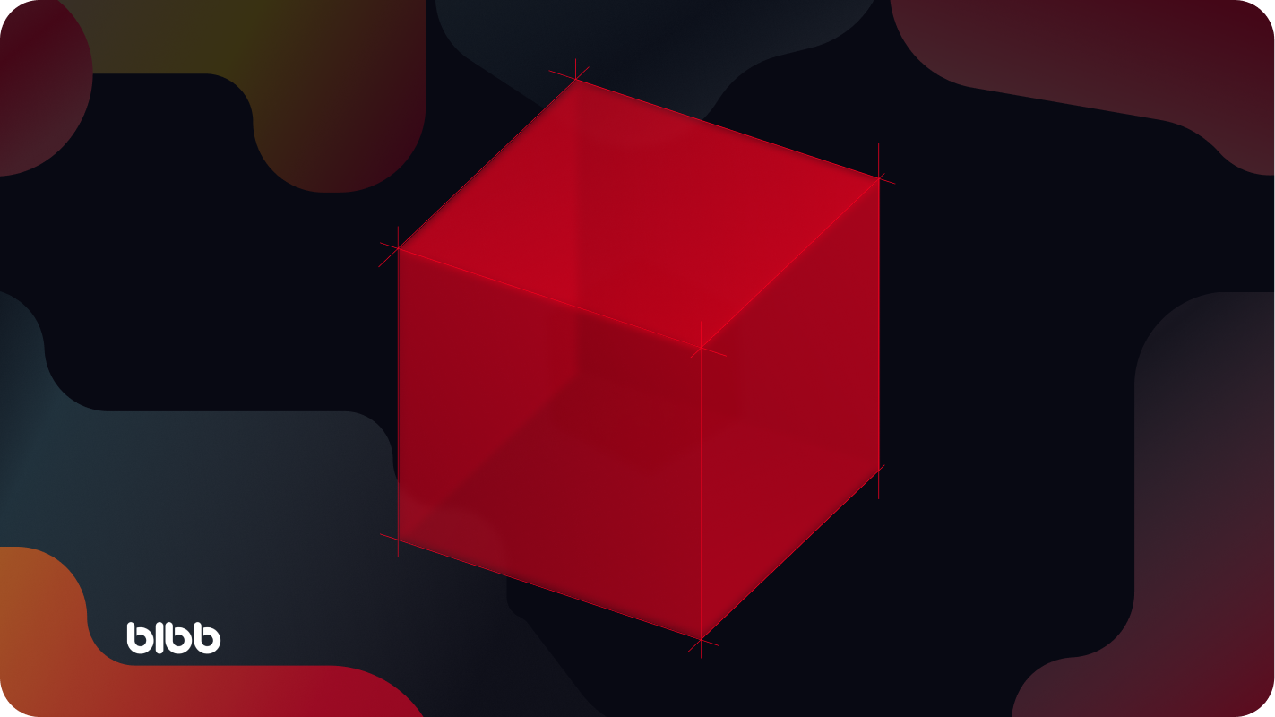 3D red cube representing BIBB's core identity