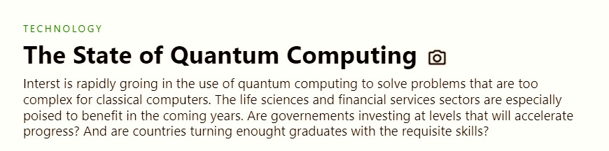 Header of the Power BI report